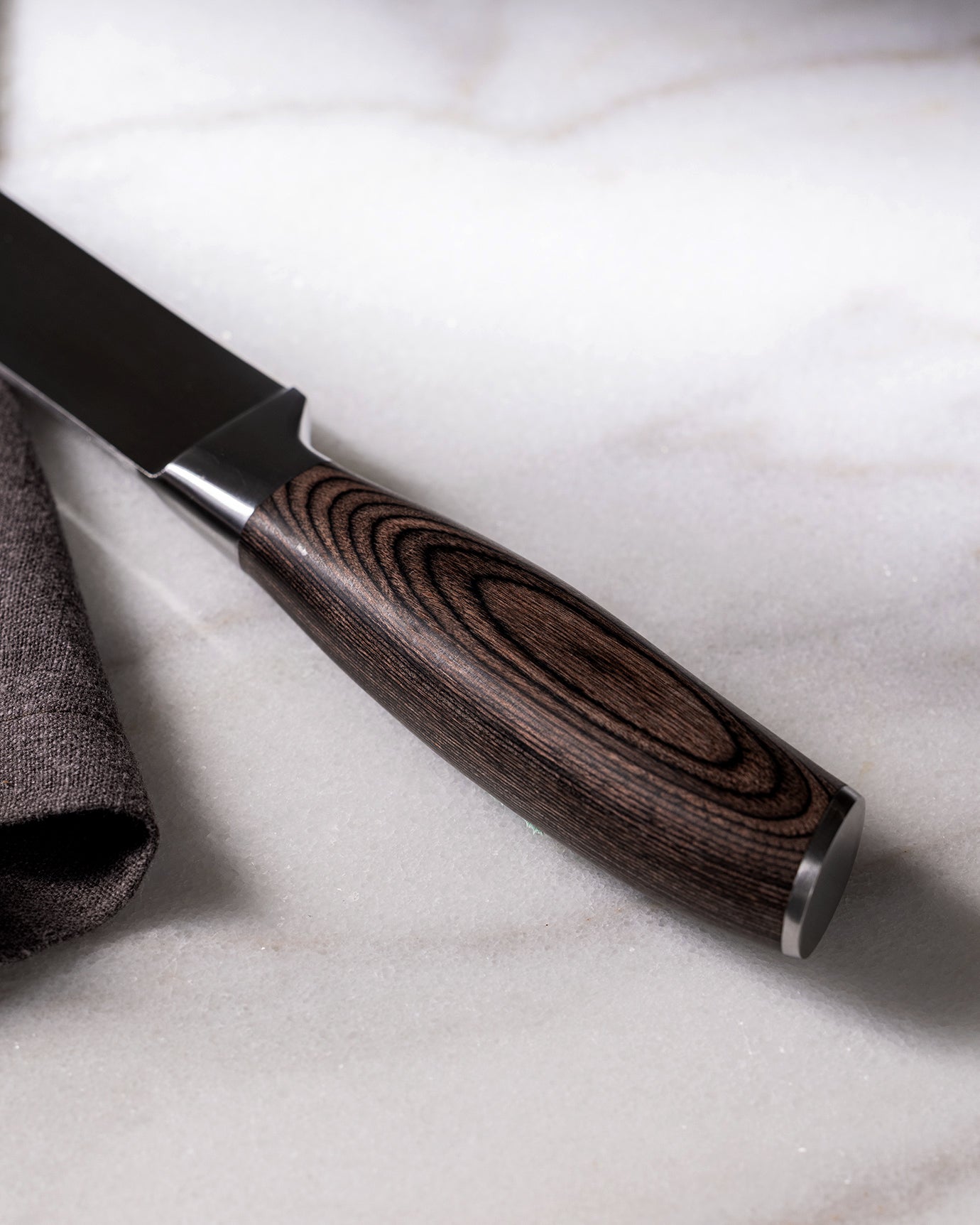Renata Slicing Knife, Brown Handle Kitchen Blade for Precise Food Prep