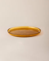 Premium Glass Serving Plate - Sophisticated Crocus Design for Modern Tables