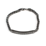 Professional 925 Sterling Silver Greek Pattern Link Bracelet