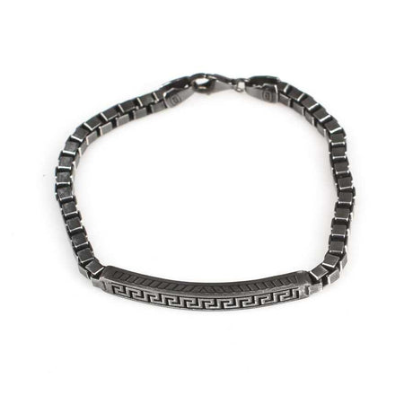 Professional 925 Sterling Silver Greek Pattern Link Bracelet