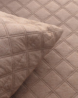 Double Bedspread Coverlet, Terracotta Quilted Bed Cover