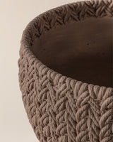 Dolly Decorative Planter Pot - 24 cm - Taupe Home Decor