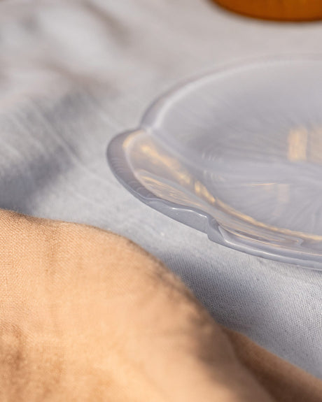 Glass Dessert Plate - Modern Minimalist Style