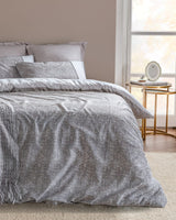 100% Cotton Double Duvet Cover Set - Coco Crepe Weave