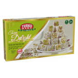 TURKOBABA Premium Coconut Coated Pistachio Turkish Delight - 400g