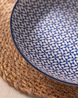Elegant New Bone China Dinner Plate - Whimsical Blue Dandelion Motif