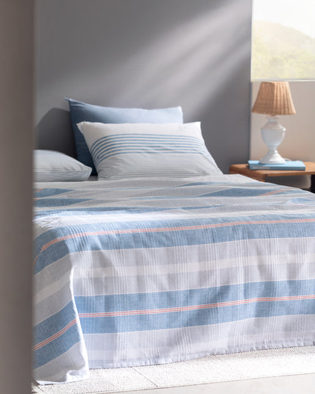 Breathable Cotton Lyocell King Size Pique Set - Modern Print