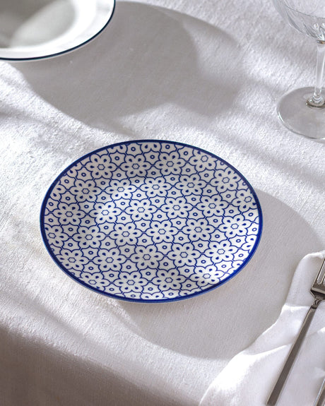 New Bone Pasta Plate - Reve Blue Elodie Design
