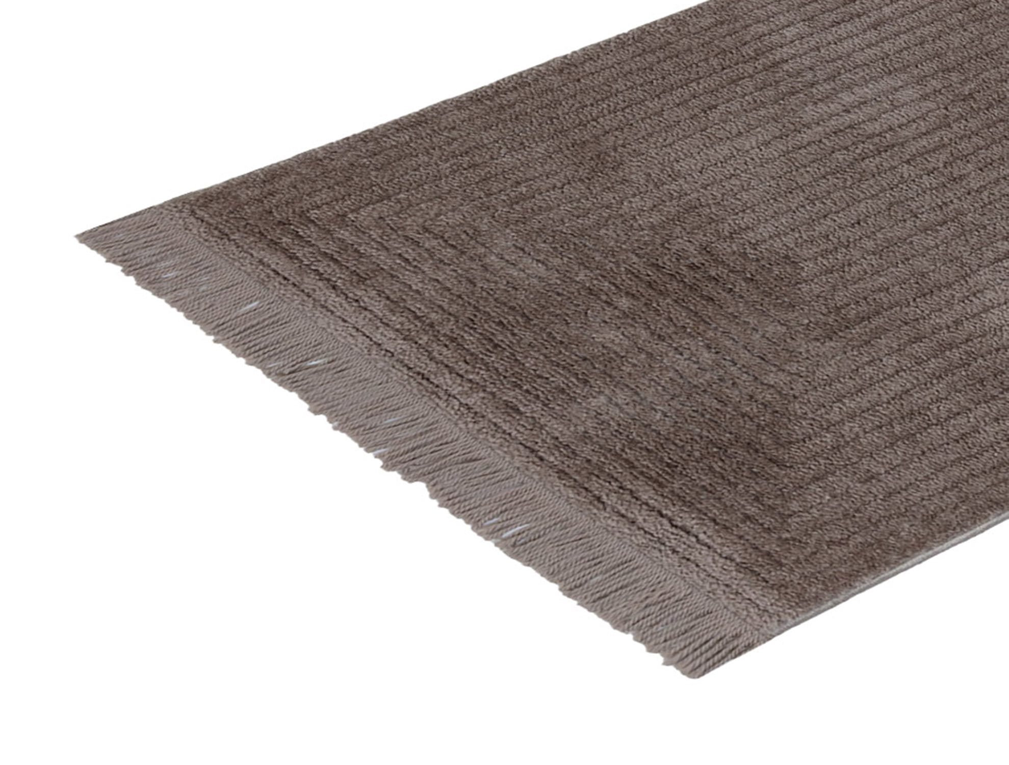 Mink Fringed Area Rug - Soft & Stylish Floor Decor