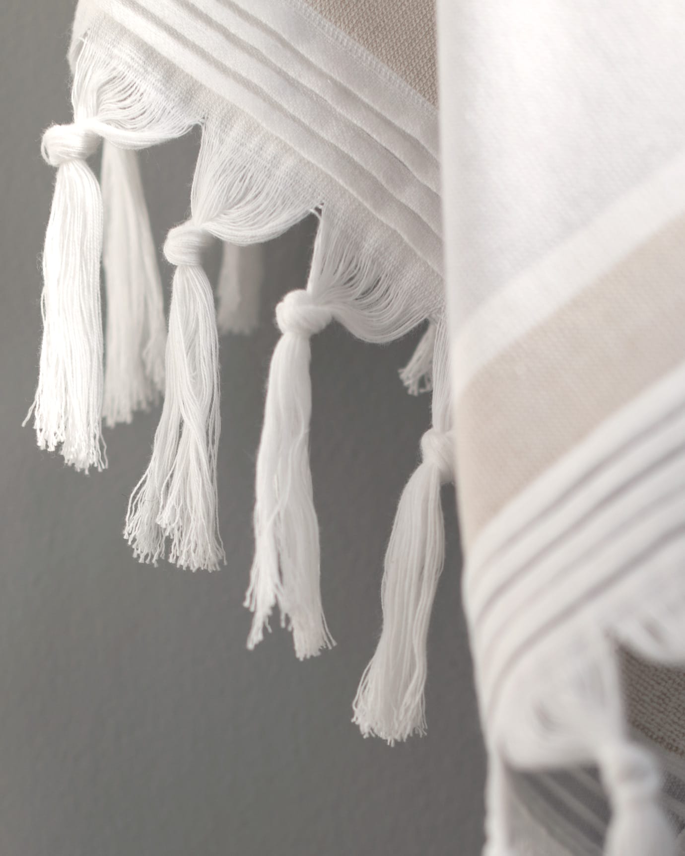 Striped Turkish Hamam Hand Towel Set - 2 Pack