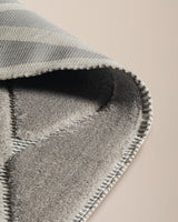 Polyester-Polypropylene Area Rug - Modern Grey, Soft & Durable