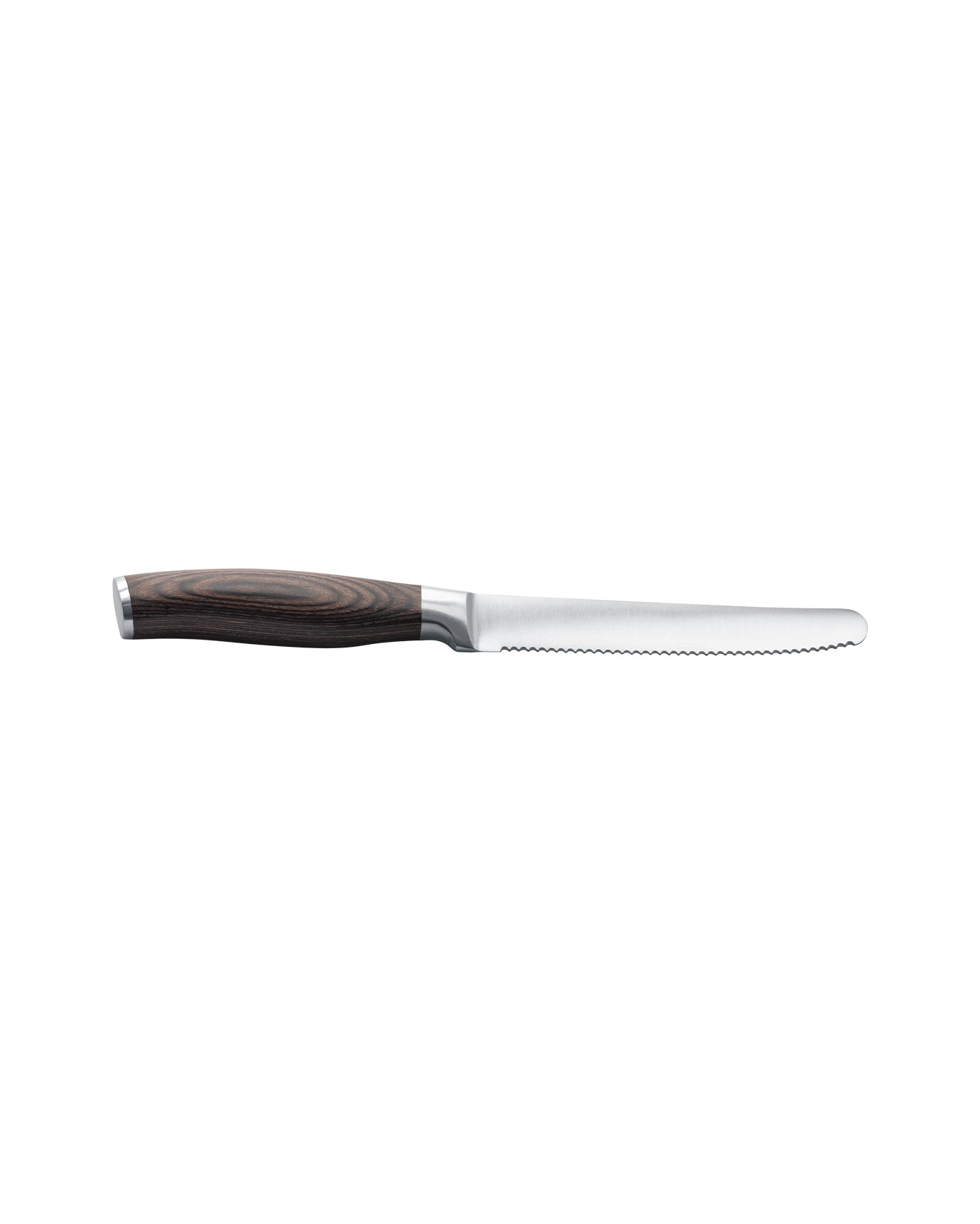 Versatile Multi-Purpose Kitchen Knife with Brown Handle