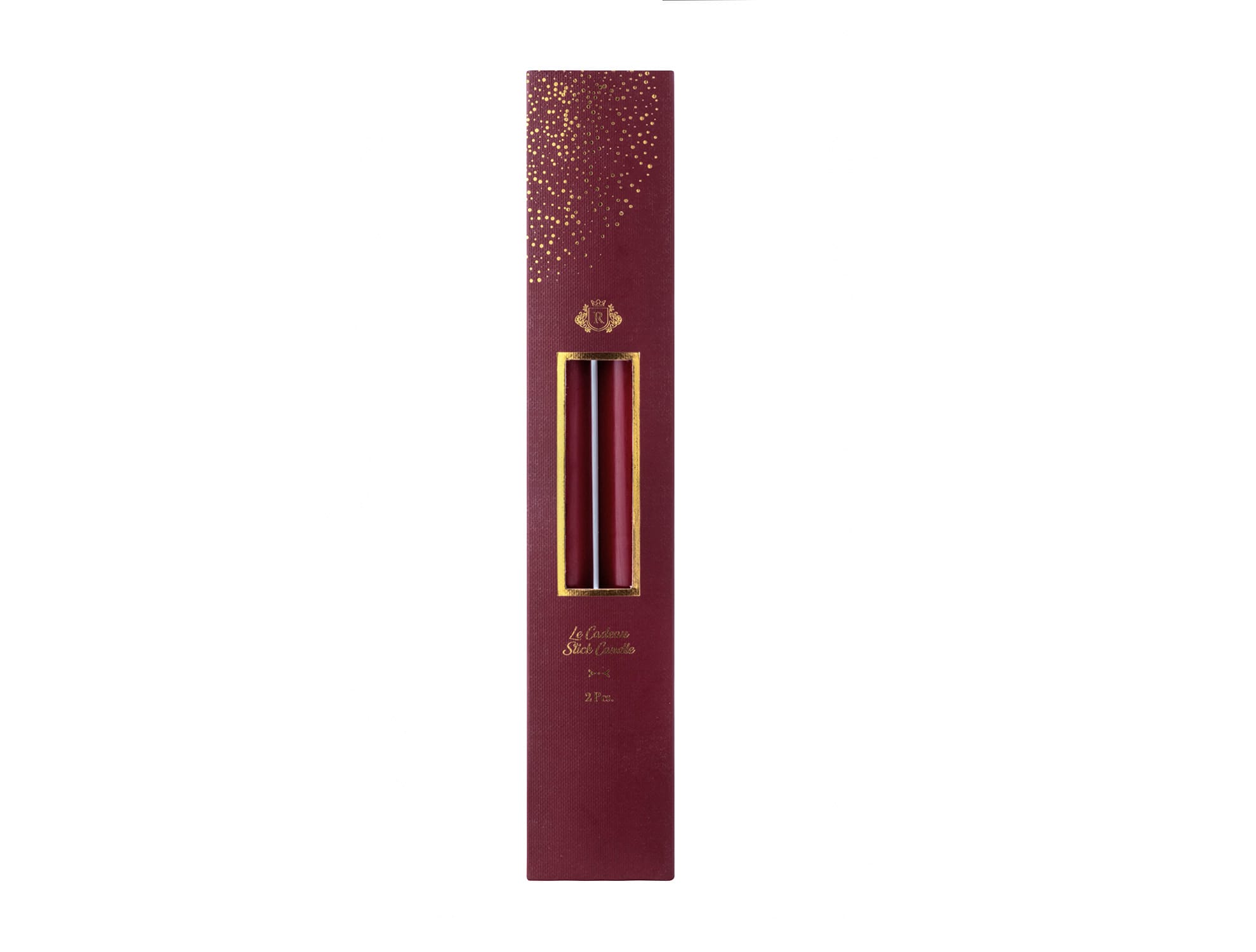 Red Taper Candle Set - 25 cm Height