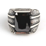 Premium 925 Sterling Silver Handcrafted Onyx Men's Ring