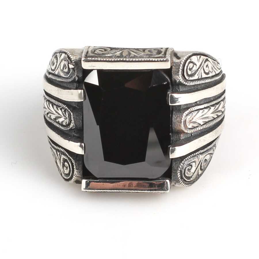 Premium 925 Sterling Silver Handcrafted Onyx Men's Ring