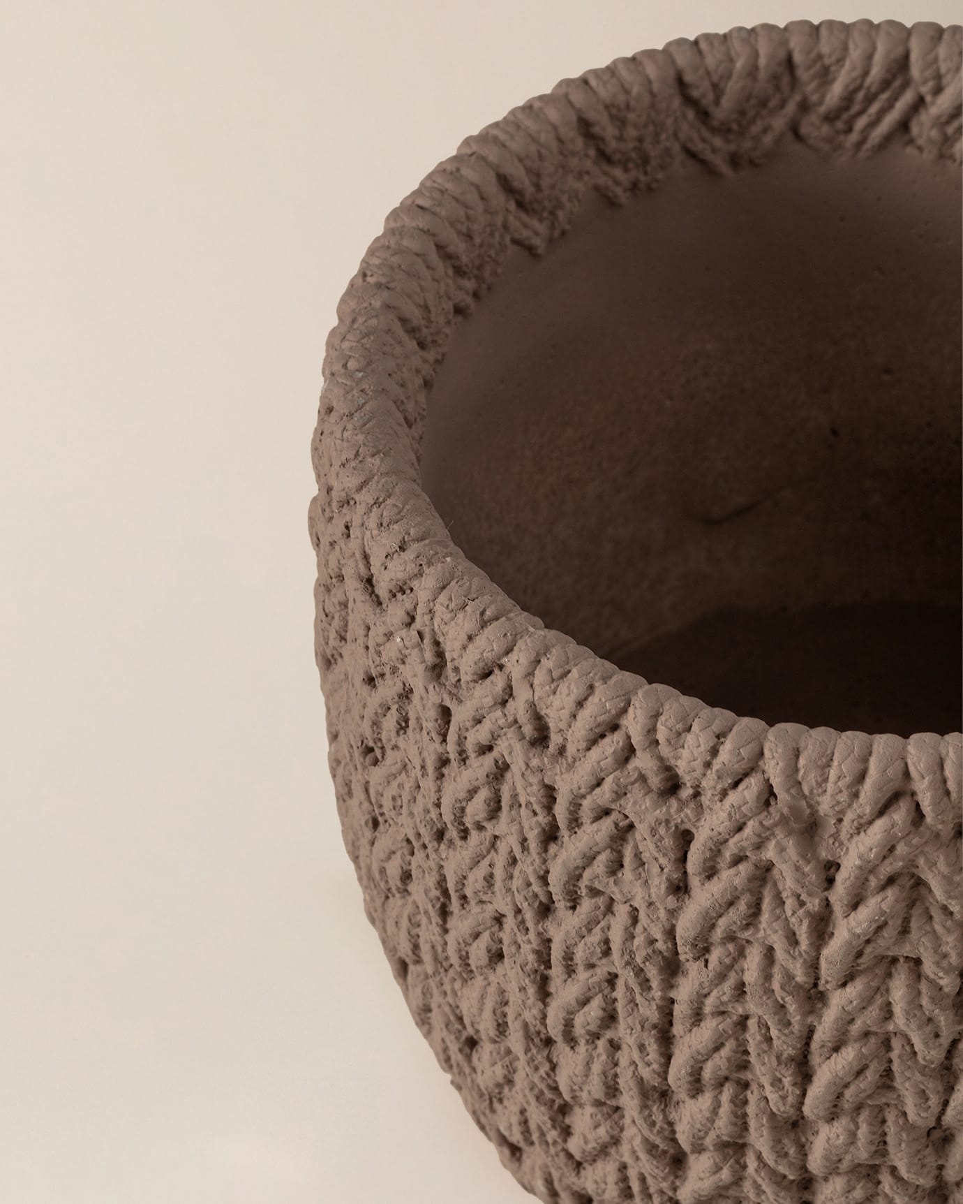 Dolly Decorative Plant Pot - Taupe - 11 cm Indoor Flower Planter