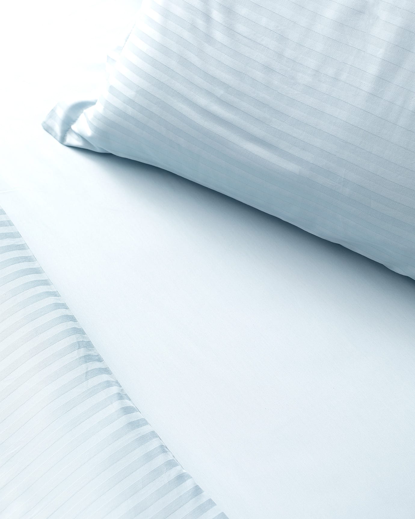 Elicia Double Size 100% Cotton Striped Satin Duvet Cover Set