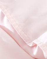 Tencel Queen Duvet Cover Bedding Set - Powder Pink