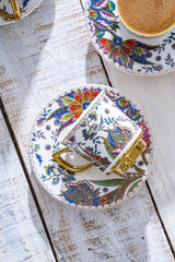 Acar Abigal Professional Turkish Coffee Cup Set - 6 Piece, 90ml - TryAladdin