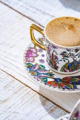 Acar Abigal Professional Turkish Coffee Cup Set - 6 Piece, 90ml - TryAladdin