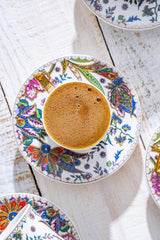 Acar Abigal Professional Turkish Coffee Cup Set - 6 Piece, 90ml - TryAladdin