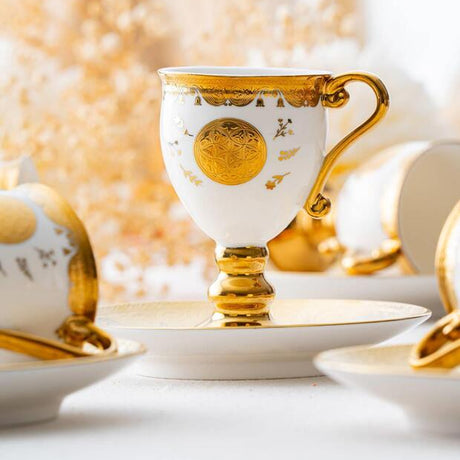 Acar Diallo Premium Turkish Coffee Cup Set - 6 Piece, 90ml - TryAladdin