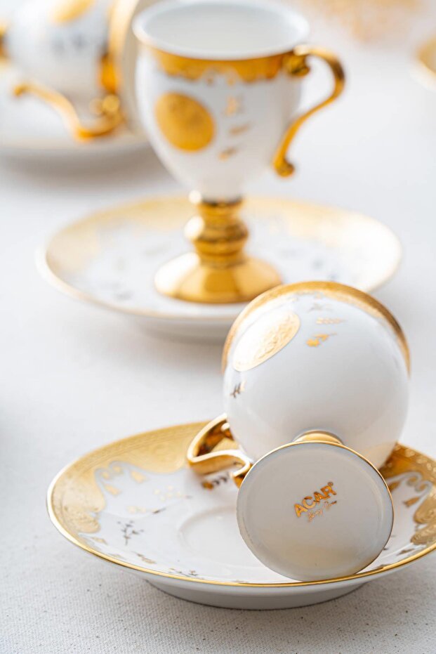 Acar Diallo Premium Turkish Coffee Cup Set - 6 Piece, 90ml - TryAladdin