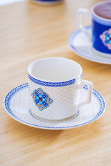 Acar Eloise Professional Turkish Coffee Cup Set - 6 Piece, 90ml Capacity - TryAladdin