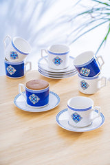 Acar Eloise Professional Turkish Coffee Cup Set - 6 Piece, 90ml Capacity - TryAladdin