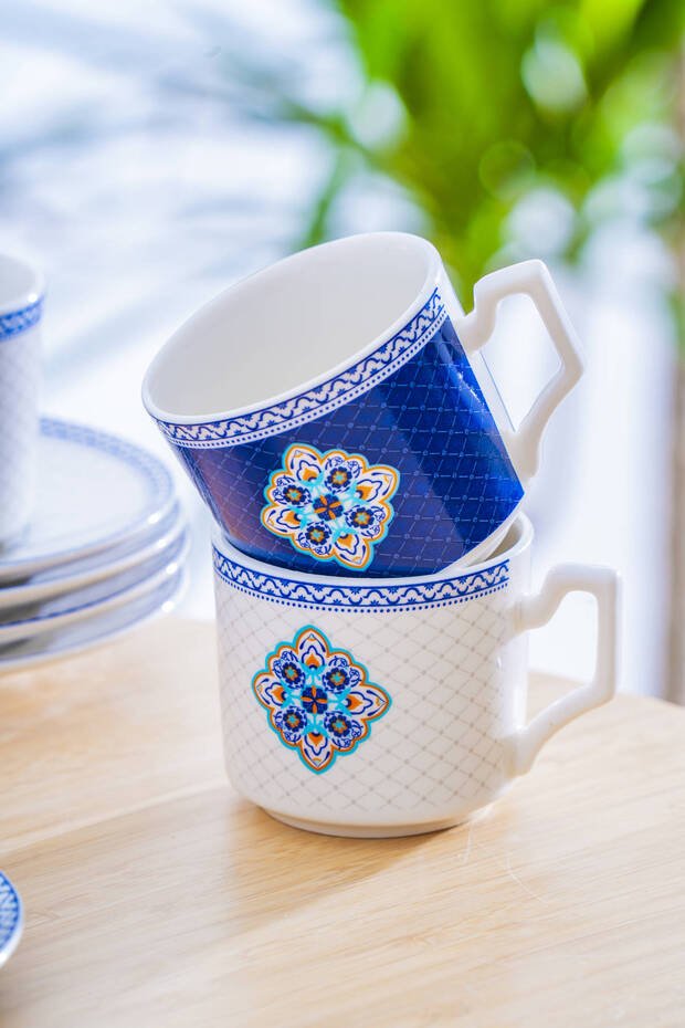 Acar Eloise Professional Turkish Coffee Cup Set - 6 Piece, 90ml Capacity - TryAladdin