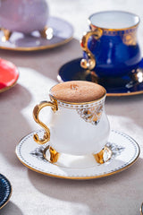 Acar Hemera Professional Turkish Coffee Cup Set - 6 Person, 90ml Capacity - TryAladdin