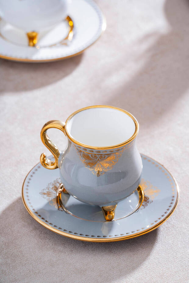 Acar Hemera Professional Turkish Coffee Cup Set - 6 Person, 90ml Capacity - TryAladdin