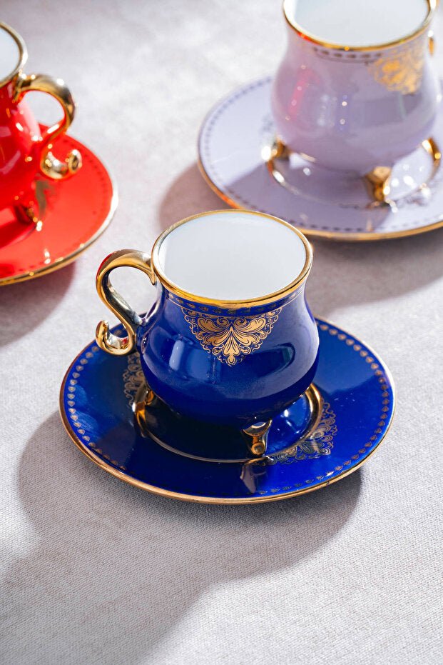 Acar Hemera Professional Turkish Coffee Cup Set - 6 Person, 90ml Capacity - TryAladdin