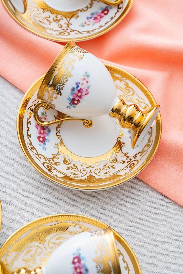 Acar Julius Professional Turkish Coffee Cup Set - 6 Person, 90ml Capacity - TryAladdin