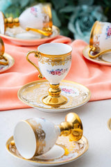 Acar Julius Professional Turkish Coffee Cup Set - 6 Person, 90ml Capacity - TryAladdin