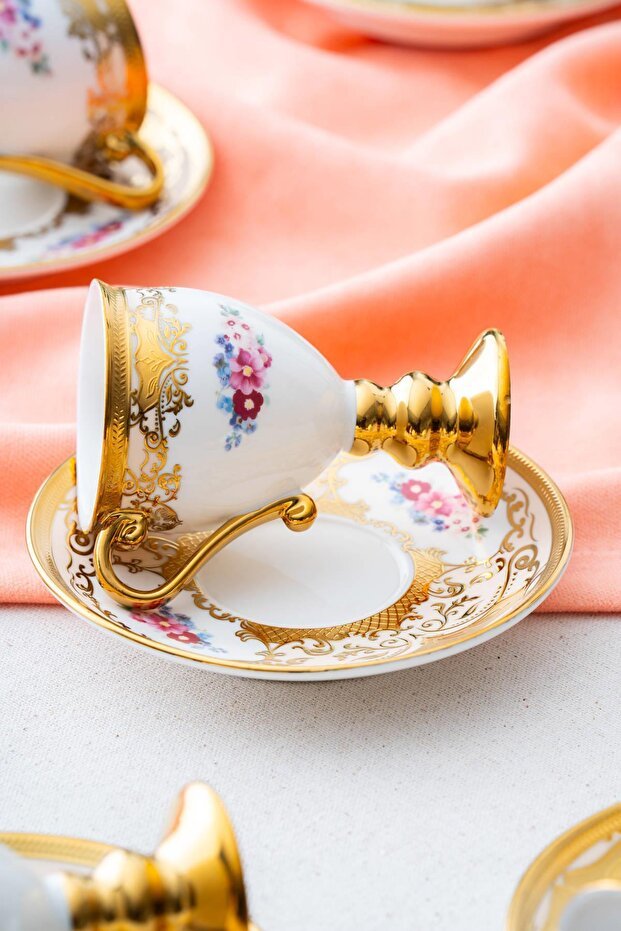 Acar Julius Professional Turkish Coffee Cup Set - 6 Person, 90ml Capacity - TryAladdin