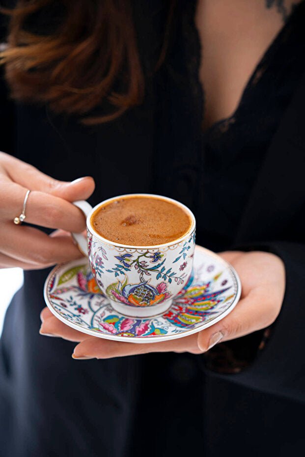 Acar Kaira Premium Turkish Coffee Cup Set - 6 x 90ml - TryAladdin