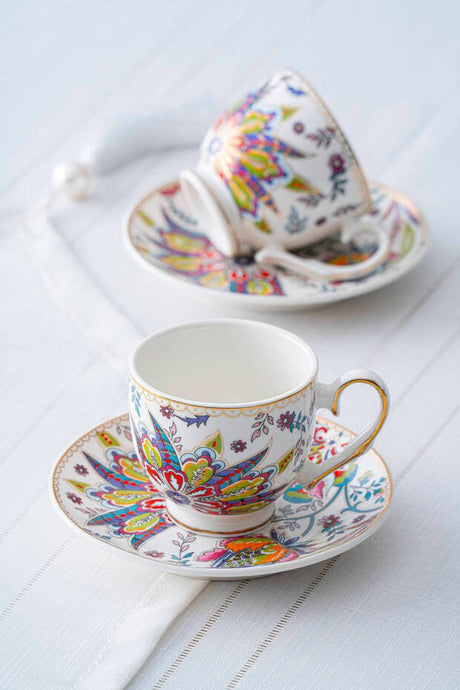 Acar Kaira Premium Turkish Coffee Cup Set - 6 x 90ml - TryAladdin