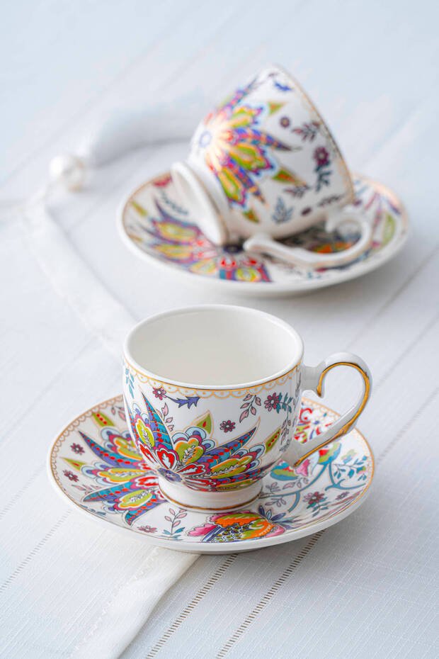Acar Kaira Premium Turkish Coffee Cup Set - 6 x 90ml - TryAladdin