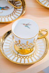 Acar Leoni Premium Turkish Coffee Cup Set - 6 - Piece, 90ml Capacity - TryAladdin