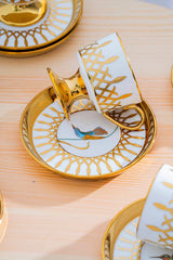 Acar Leoni Premium Turkish Coffee Cup Set - 6 - Piece, 90ml Capacity - TryAladdin