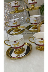 Acar Professional Dolye Premium Turkish Coffee Cup Set - 6 x 90ml - TryAladdin