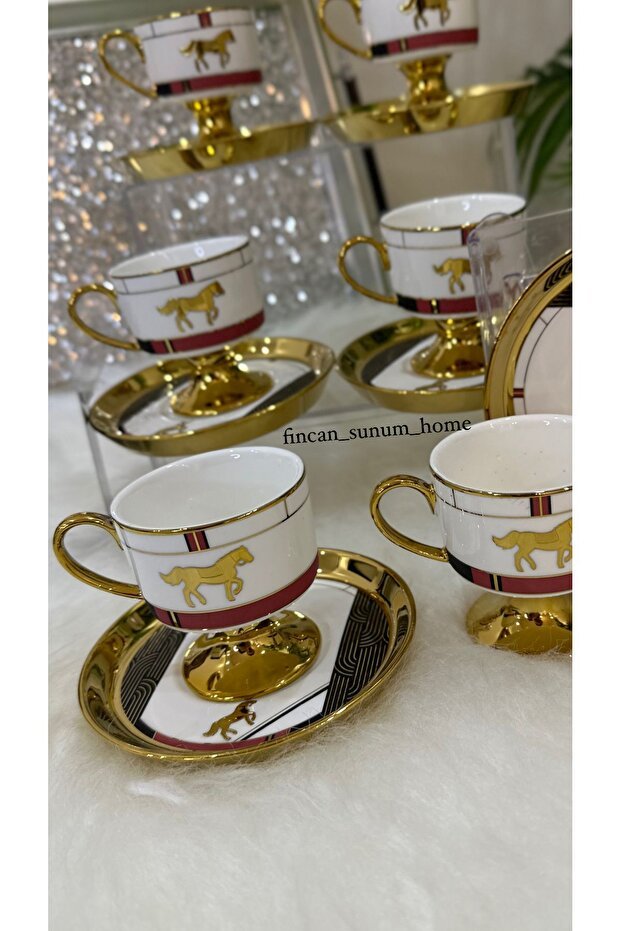Acar Professional Dolye Premium Turkish Coffee Cup Set - 6 x 90ml - TryAladdin