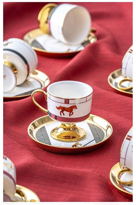 Acar Professional Dolye Premium Turkish Coffee Cup Set - 6 x 90ml - TryAladdin