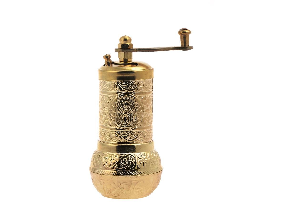 Acar | Salt Pepper Grinder Round Shape - Zamak - Gold