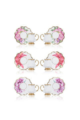 Acar Sofiya Professional Turkish Coffee Cup Set - 6 Person Assorted - TryAladdin