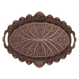 Acar | Tray For Two - Eliptical - Antique Copper