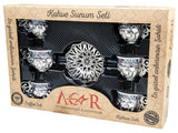 Acar | Turkish Coffee Set of Six - Sultan - Topkapi - White