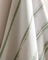 Serviette de visage en mélange de coton - Design frais blanc et vert