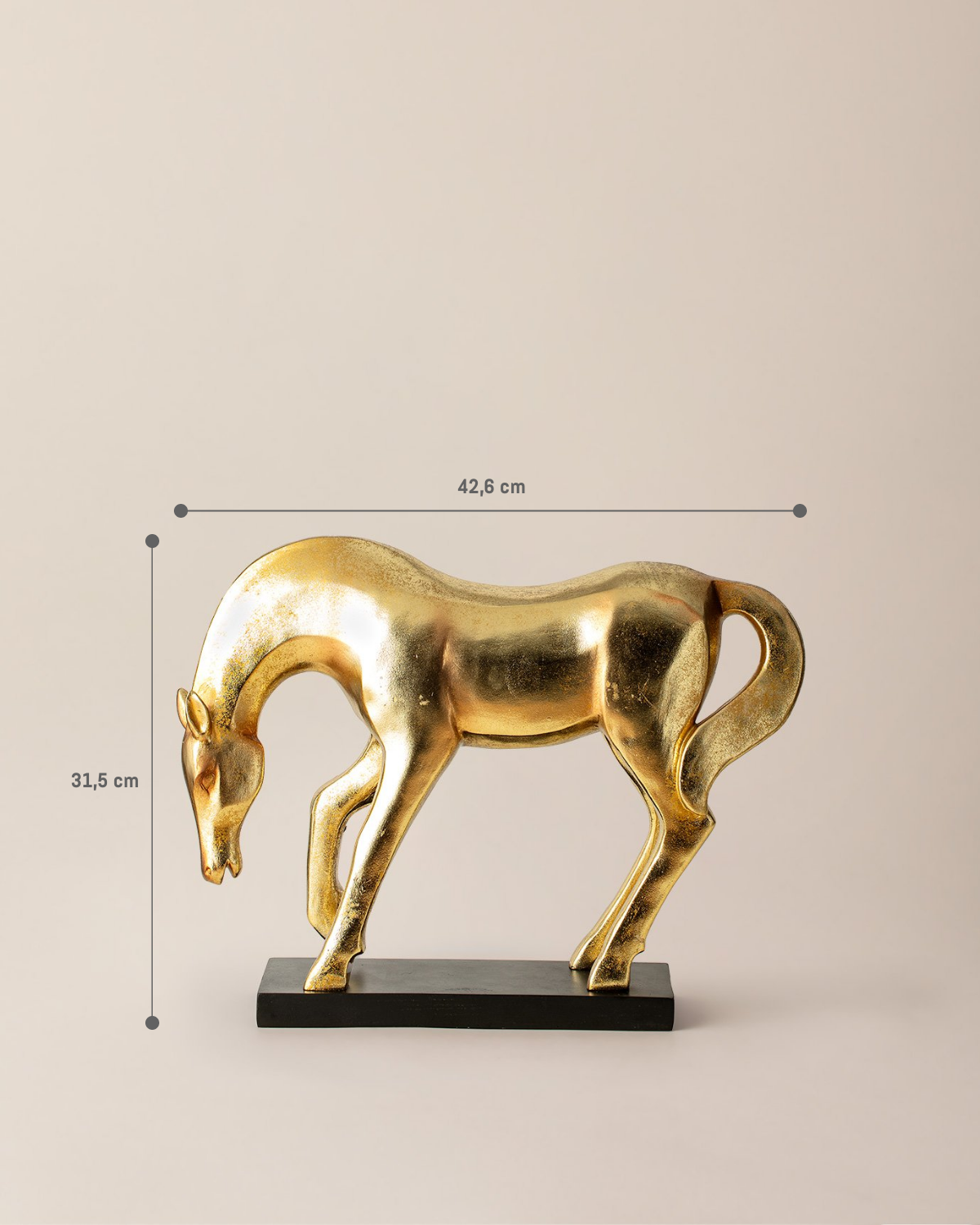 Elegant Gold Decorative Sculpture for Home Decor